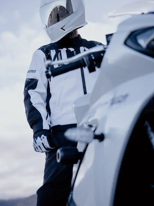 Icon Merc3 Anomaly Summertime Men's Riding Jacket Softshell Black/White