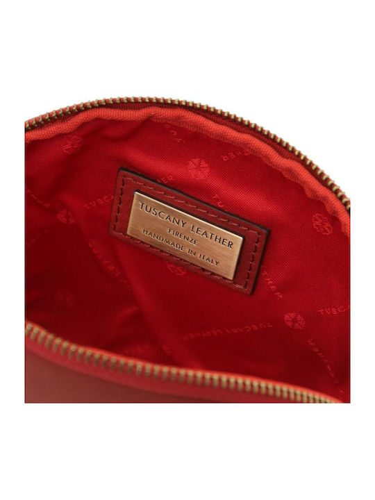 Tuscany Leather Kulturbeutel Damen Rotes Leder