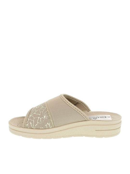 Women's Beige Flat Sandals