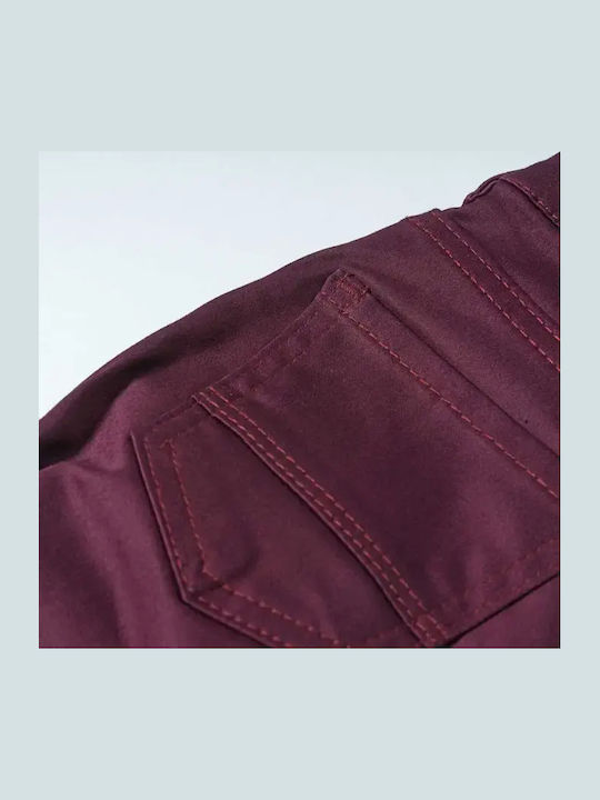 Pantaloni din Material Textil pentru Copii Burgundy OE230921