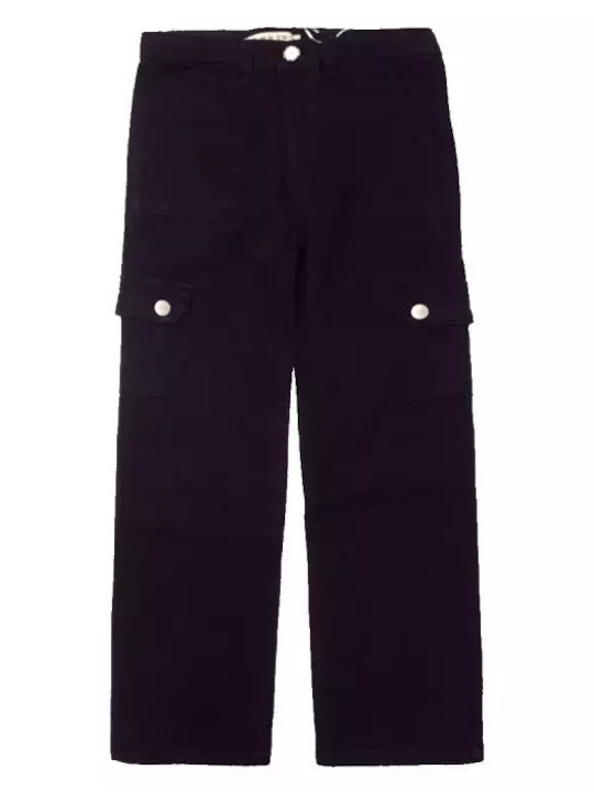 Kinder Schlaghose Jeans Schwarz