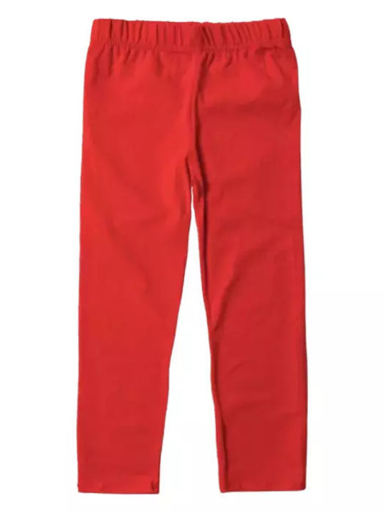Kinder Leggings Lang red