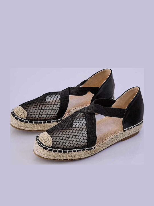 Celestino Flache Damen Sandalen Anatomisch Schwarz