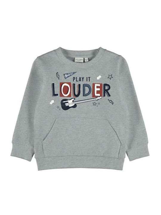 Fleece Kinder-Sweatshirt mit Taschen Gray