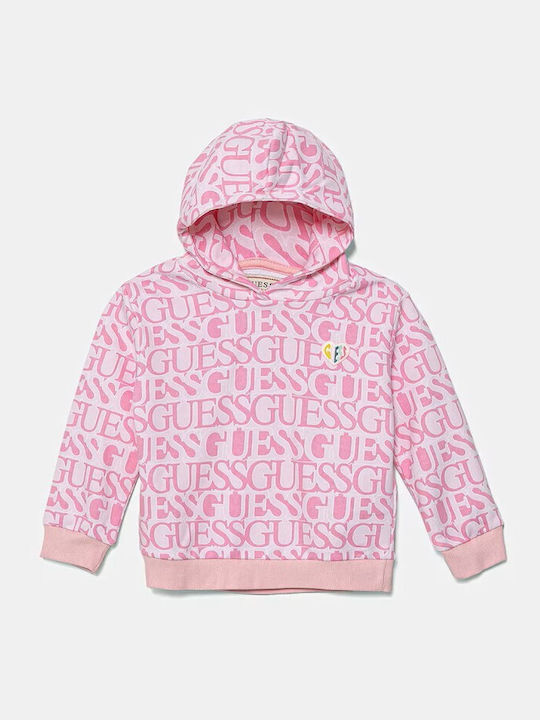 Kids Sweatshirt with Pink Hood