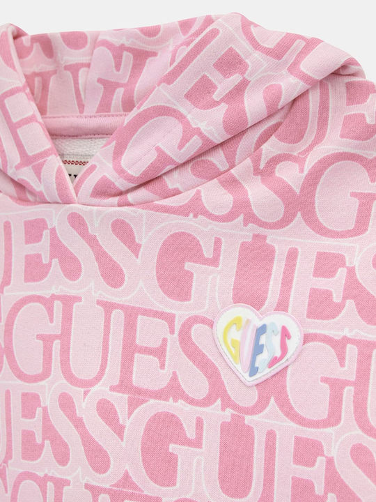 Kids Sweatshirt with Pink Hood