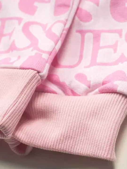 Kids Sweatshirt with Pink Hood