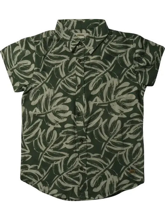 Kids Floral Short-Sleeved Multicolour Shirt
