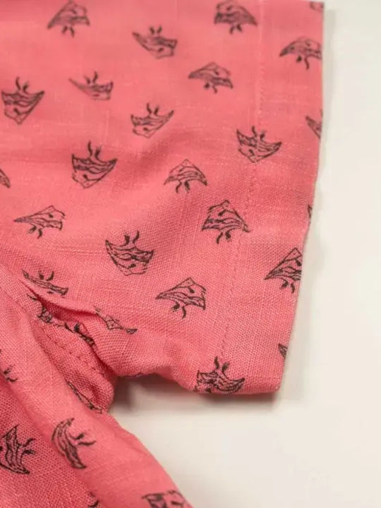 Kids Shirt Short Sleeve Coral