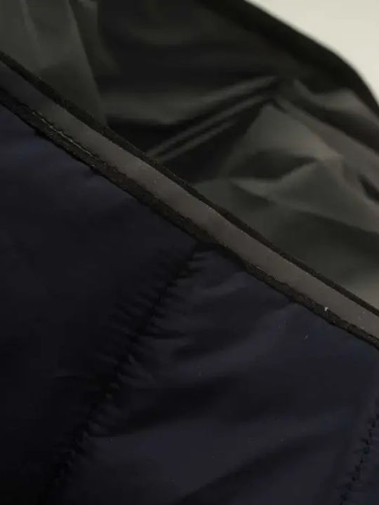Kids Casual Sleeveless Jacket with Lining and Hood Blue