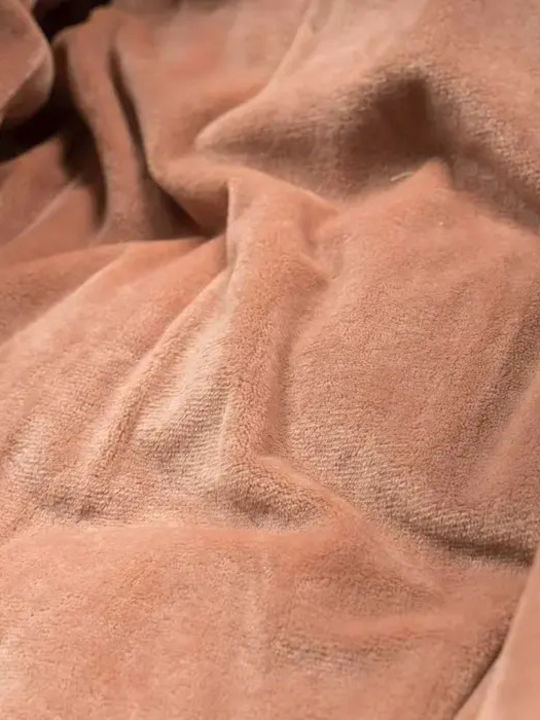 Kids' Quilted Jacket Long with Hood Pink