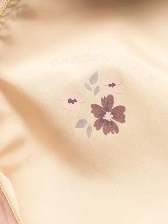 Kids' Casual Jacket Double Sided with Hood Beige-pink