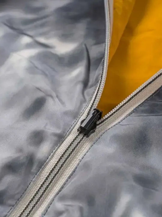 Kids' Casual Jacket Short Windproof Double Sided with Hood Yellow