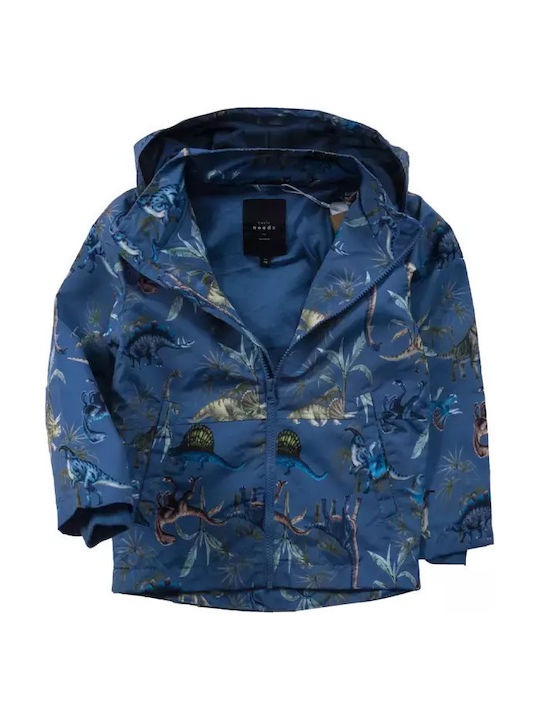 Kids' Casual Jacket Long with Hood Blue