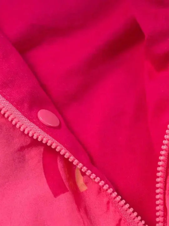 Kids Casual Short Coat with Hood Pink