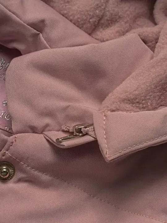 Kinder Freizeitjacke mit Kapuze Pink