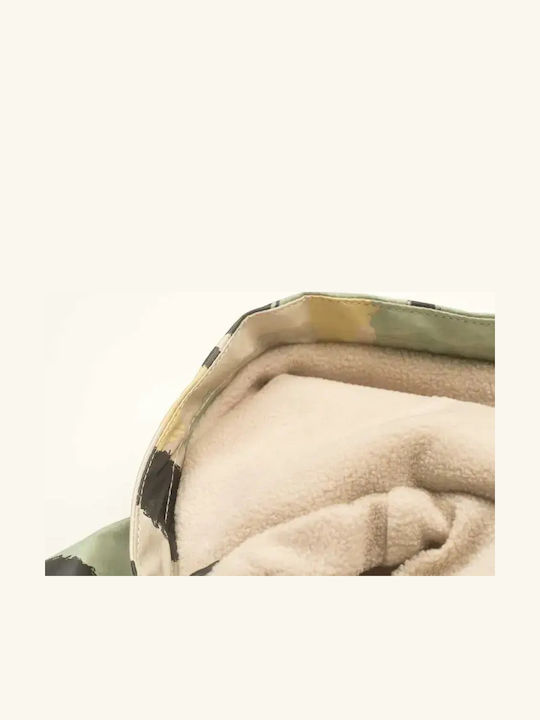 Waterproof Kids' Casual Jacket with Hood Green