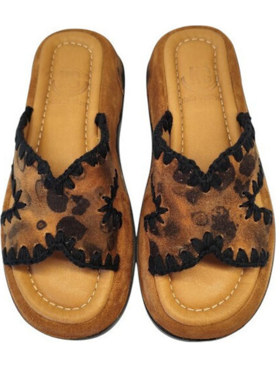 Leather Women's Anatomic Tabac Brown Sandals
