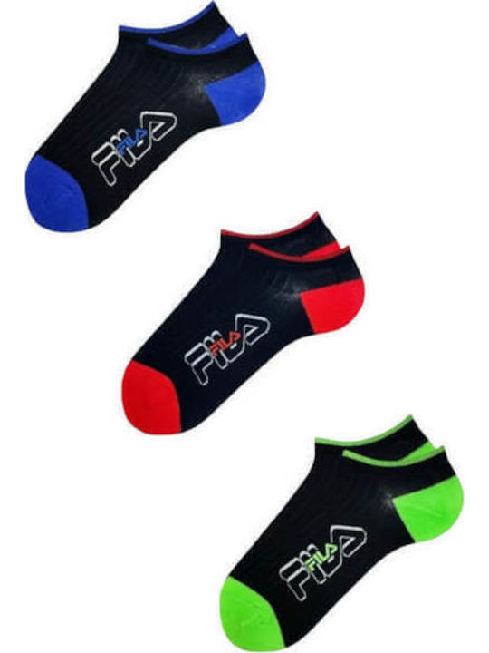 FILA Kids' Blue Ankle Socks 3 Pairs