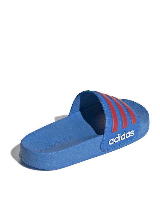 Kids' Flip Flops Slides Blue Adilette Shower