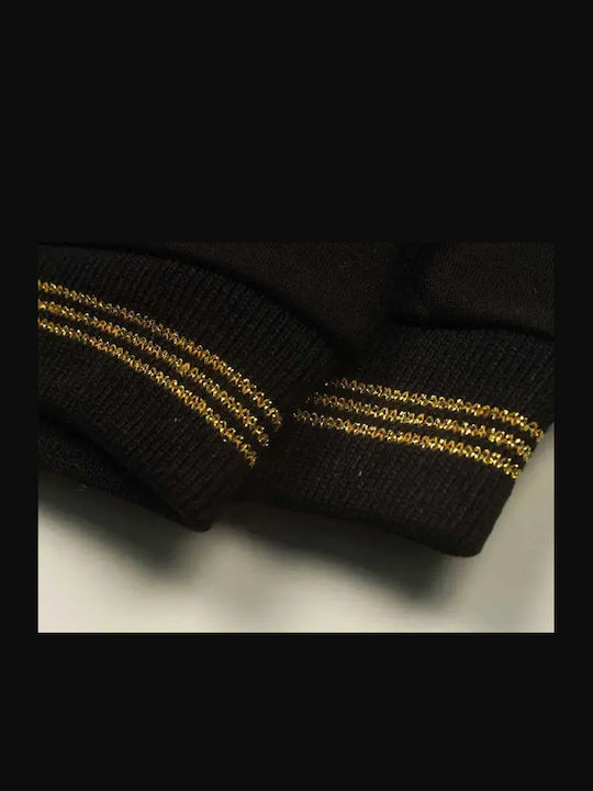Kids' Set with Leggings Winter 2pcs Black-Brown