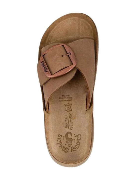 Fantasy Sandals Leather Women's Anatomic Sandals Brown