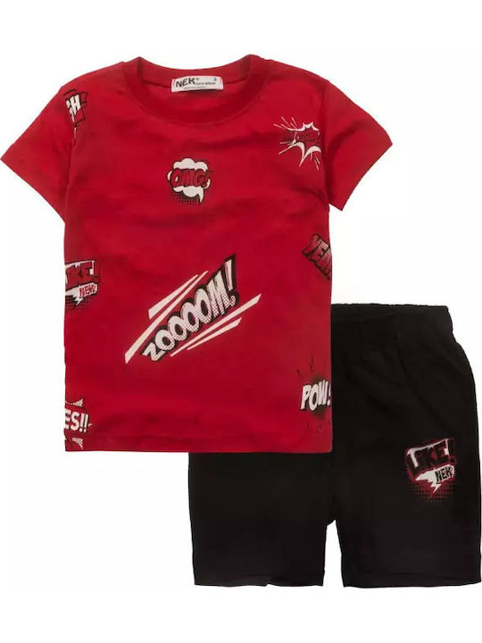 Set pentru copii cu șorturi Vară 2buc Red