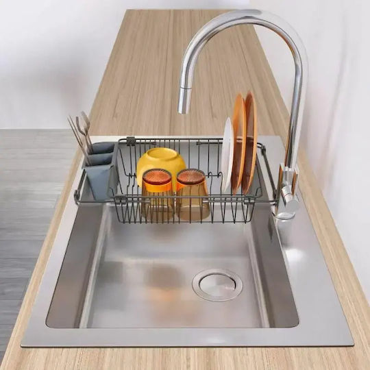 Metaltex Lava Отцедник За Мивка От Метал Черен 59x30см