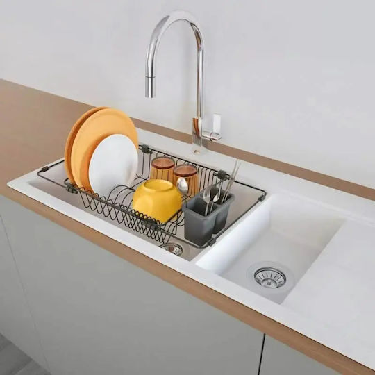 Metaltex Lava Отцедник За Мивка От Метал Черен 59x30см