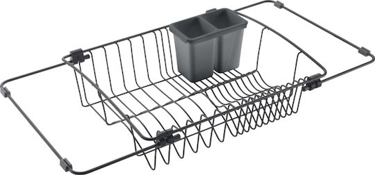 Metaltex Lava Στραγγιστήρι Νεροχύτη Μεταλλικό Μαύρο 59x30cm