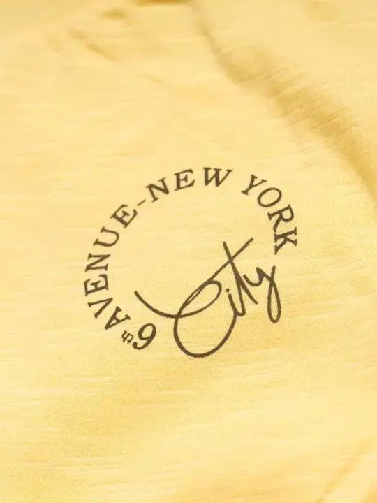 Kids' Crop Top Sleeveless Yellow