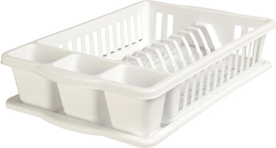 Koopman Scurgător De Chiuvetă Din Plastic Alb 39.5x26x8.5cm