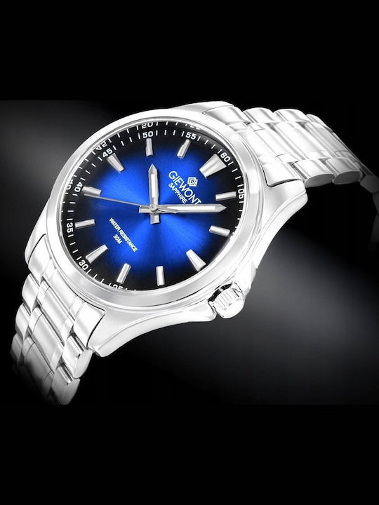 Sapphire Men's Watch 40mm Battery Stainless Steel Bracelet Silver Blue GW5160 B3