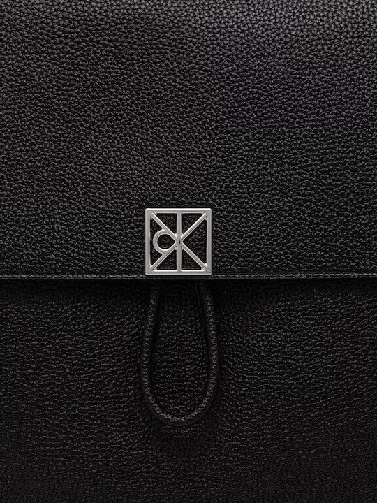 Emblem Women's Backpack Shoulder Bag Black
