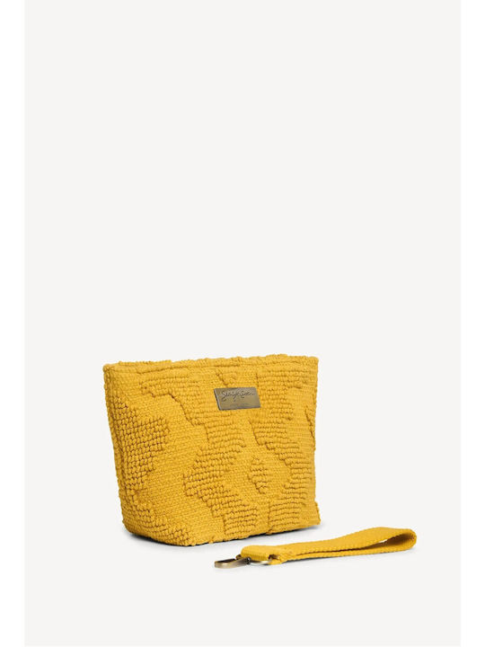 Marsala Fabric Women's Handbag Yellow