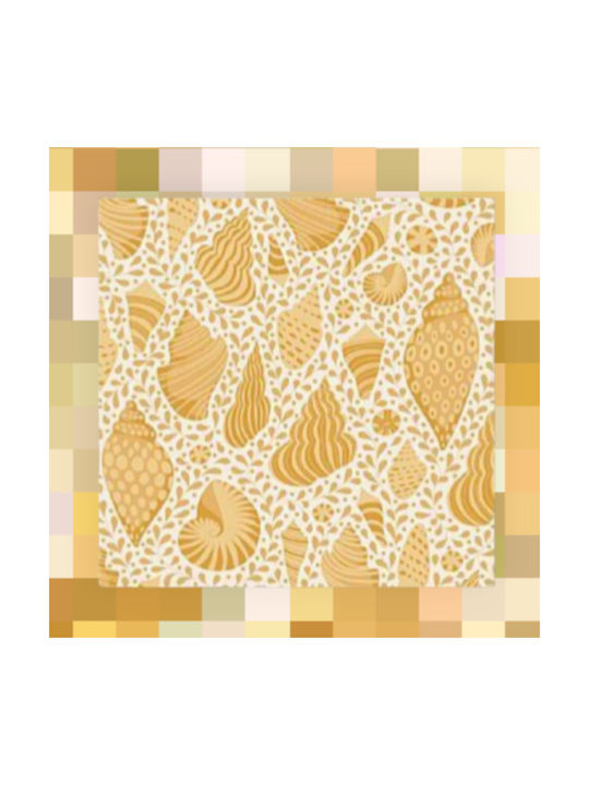Oxygen Decorative Pillow Case Eco Text Fabric Yellow 45x45cm