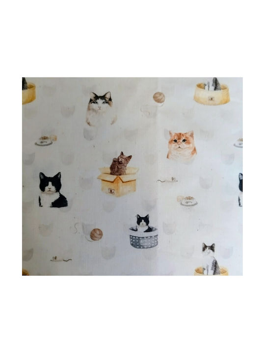 Oxygen Διακοσμητική Μαξιλαροθήκη Little Brown Cats Καφέ 45x45εκ.