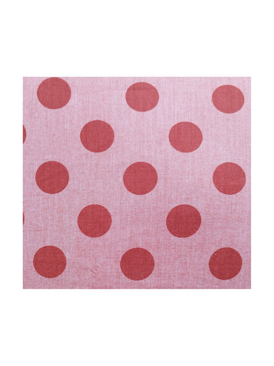 Oxygen Διακοσμητική Μαξιλαροθήκη Dusty Red Dots Κόκκινη 45x45εκ.