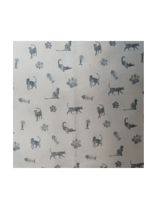 Oxygen Διακοσμητική Μαξιλαροθήκη Little Grey Cats Γκρι 45x45εκ.