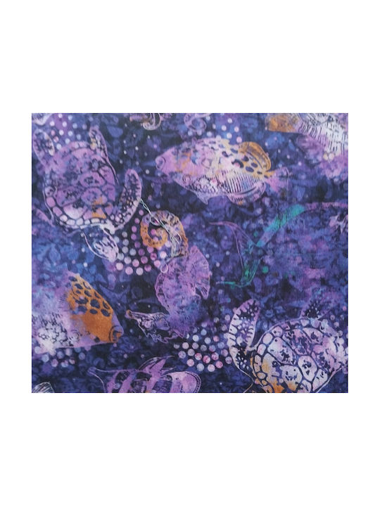 Oxygen Διακοσμητική Μαξιλαροθήκη Purple Sea Turtle Μωβ 45x45εκ.