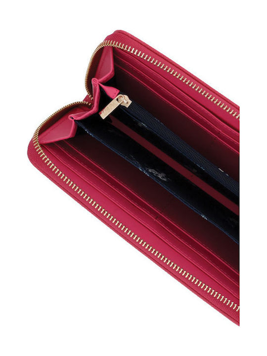 Große Damenbrieftasche Fuchsie