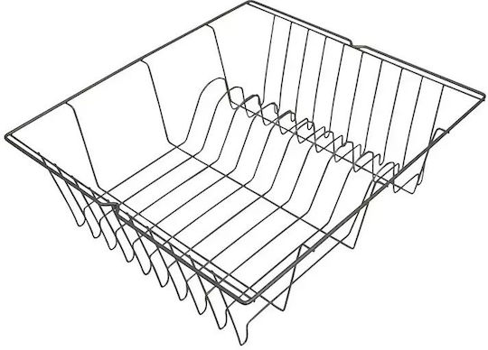 Metaltex Στραγγιστήρι Γούρνας Μεταλλικό Γκρι 34x24x14cm