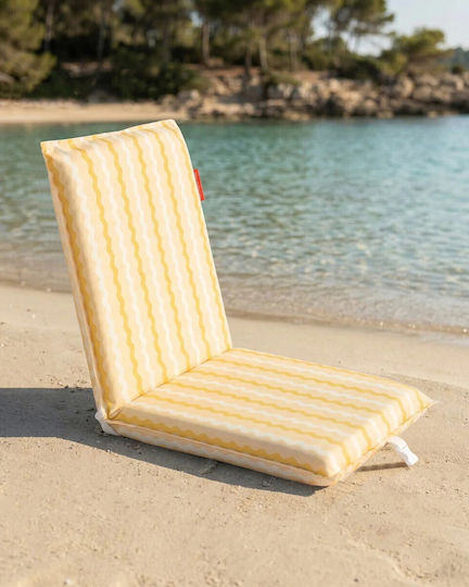 Flamingueo Beach Chair Yellow Waterproof 103x45x7cm