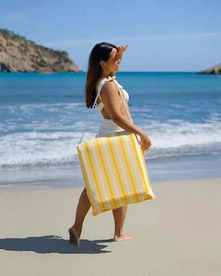 Flamingueo Beach Chair Yellow Waterproof 103x45x7cm