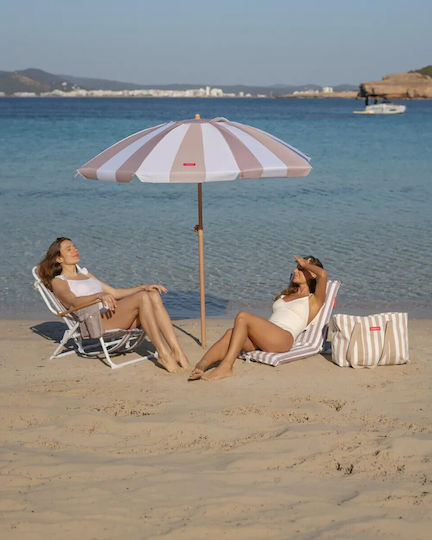 Flamingueo Beach Chair Beige Waterproof 103x45x7cm
