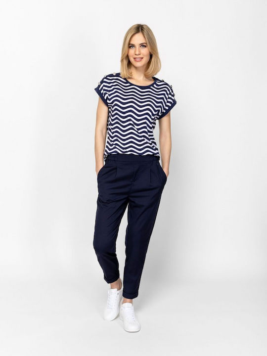 Women's Striped T-shirt Navy