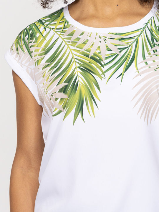 Bluză Damă Floral Palms