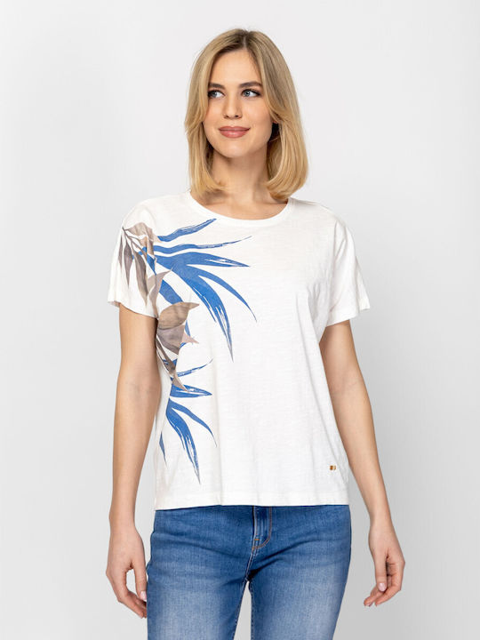 Γυναικεία Μπλούζα Floral Ecru