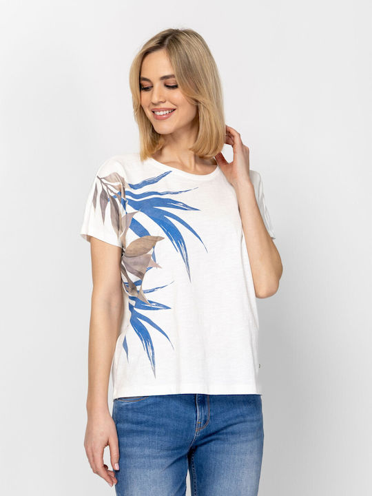 Γυναικεία Μπλούζα Floral Ecru