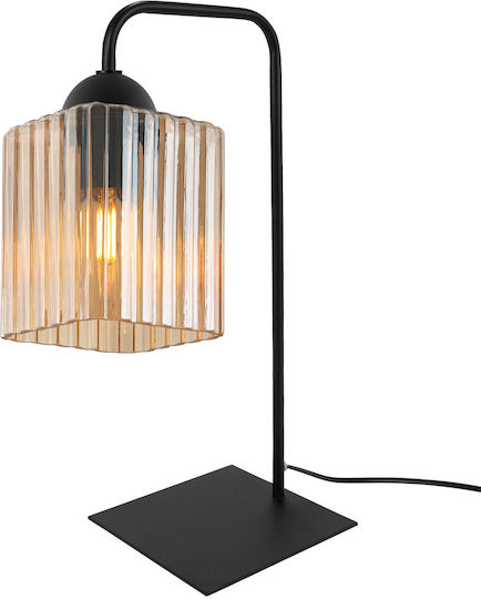 Light Home Lampă de Masă pentru Soclu E27 cu Abajur Negru și Bază